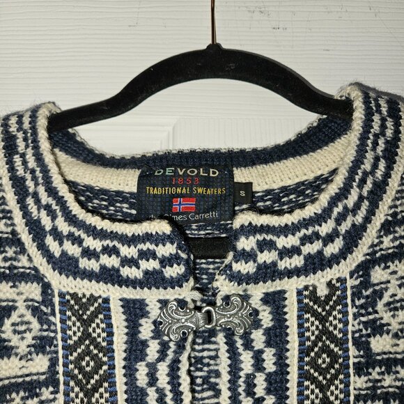 Devold of Norway 1853 Vintage 100% Wool Nordic Sweater (S) - Picture 8 of 16
